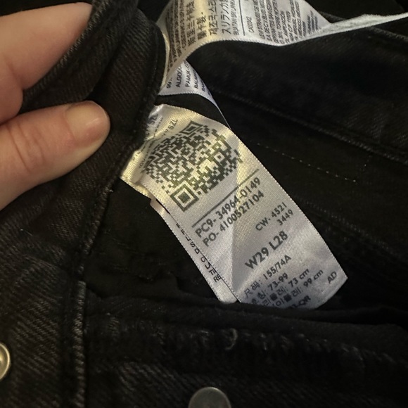 501 Levi’s BLACK waist 29 length 28 - Picture 4 of 4